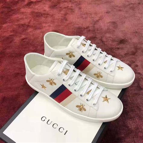 gucci sneakers bees and stars|Women's Gucci Ace sneaker with bees .